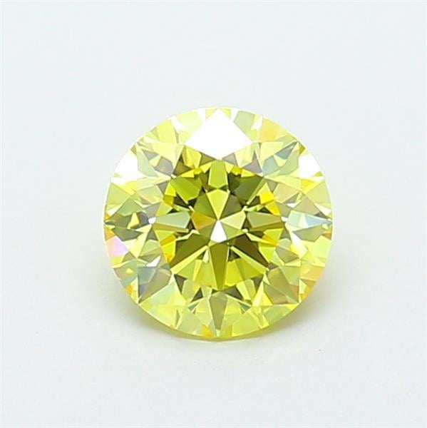 1.09 Ct. Fancy Intense  Yellow Round Lab Grown Diamond