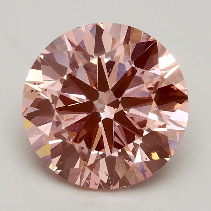 2.00 Ct. Fancy Intense Pink Round Lab Grown Diamond