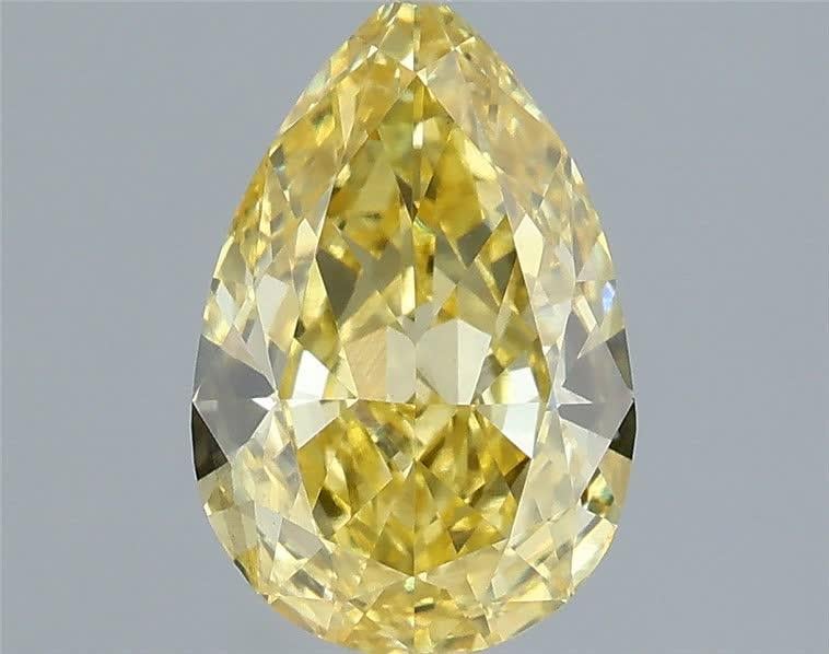 1.07 Ct. Fancy Intense Yellow Pear Lab Grown Diamond