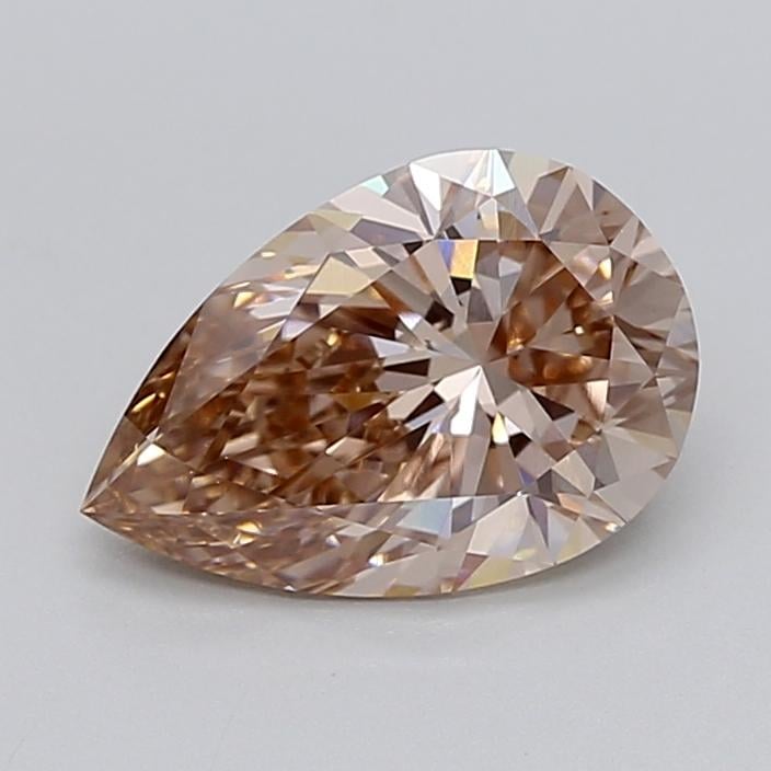 2.07 Ct. Light  Brown Pear Lab Grown Diamond