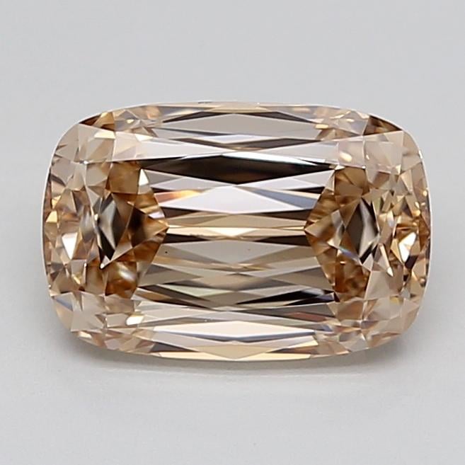 2.57 Ct. Very Light  Brown Cushion Lab Grown Diamond