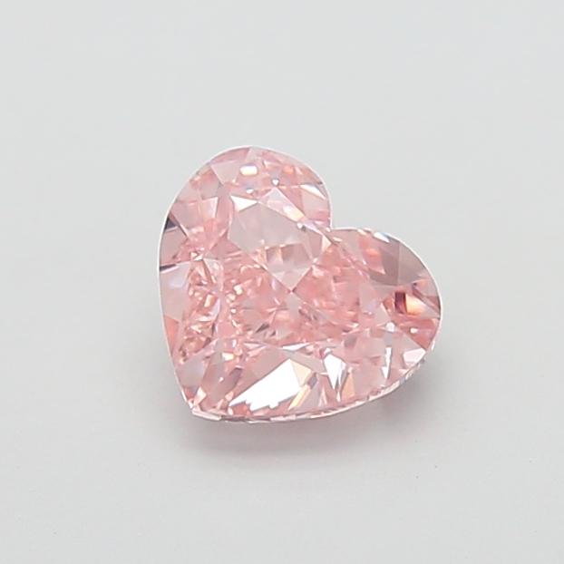 2.00 Ct. Fancy Intense  Pink Heart Lab Grown Diamond