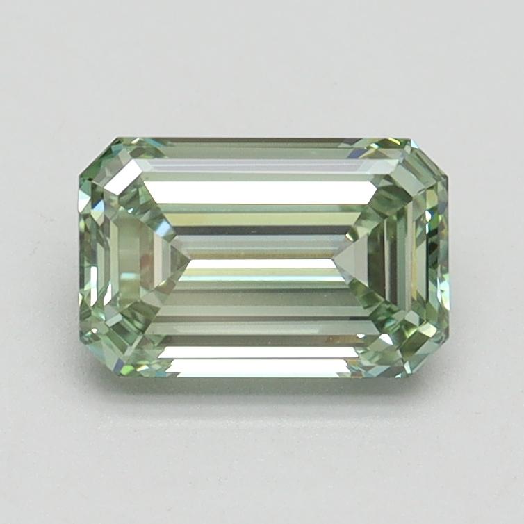 1.03 Ct. Fancy Intense Pacific Green Emerald Lab Grown Diamond