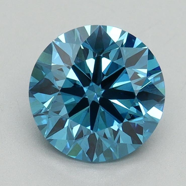 1.50 Ct. Fancy Vivid Blue Round Lab Grown Diamond