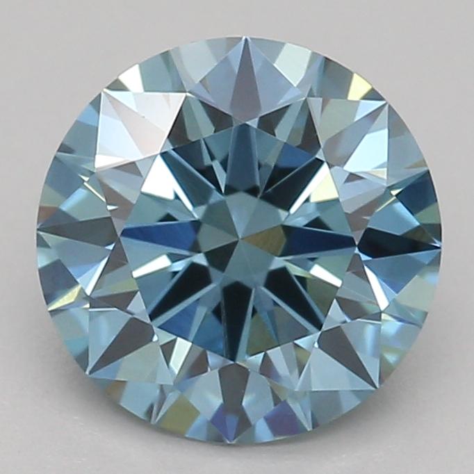 1.08 Ct. Fancy Vivid Blue Round Lab Grown Diamond