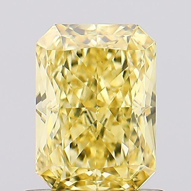 1.03 Ct. Fancy Vivid Yellow Radiant Lab Grown Diamond