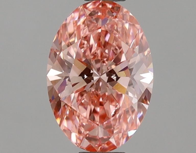 1.03 Ct. Fancy Vivid Pink Oval Lab Grown Diamond