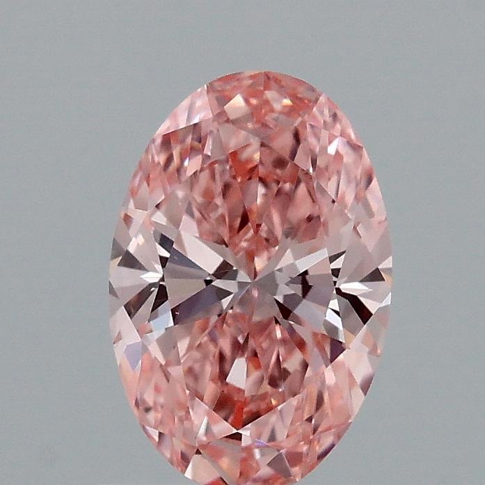 1.00 Ct. Fancy Vivid Pink Oval Lab Grown Diamond