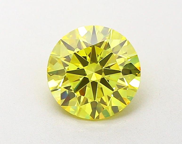 1.53 Ct. Fancy Intense Yellow Round Lab Grown Diamond