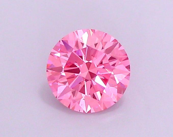 1.23 Ct. Fancy Vivid Pink Round Lab Grown Diamond