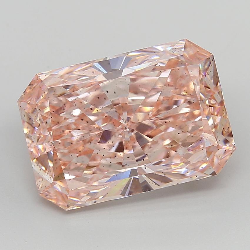 9.78 Ct. Fancy Vivid  Pink Radiant Lab Grown Diamond