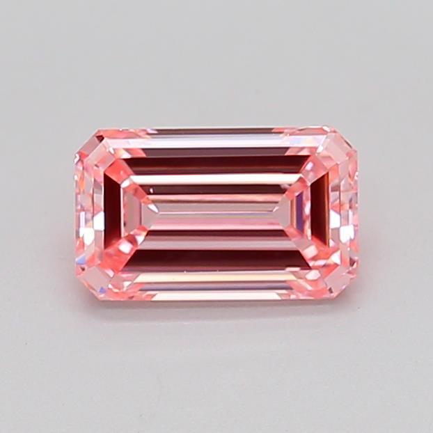 0.91 Ct. Fancy Intense Pink Emerald Lab Grown Diamond