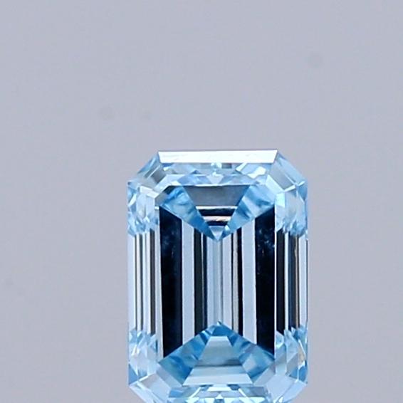 0.31 Ct. Fancy Vivid Blue Emerald Lab Grown Diamond