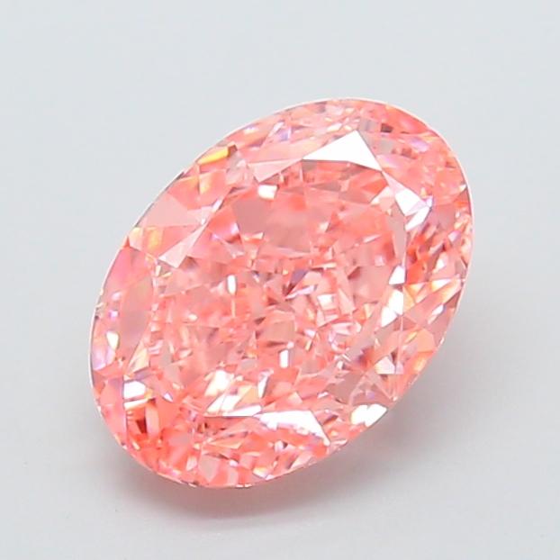 2.07 Ct. Fancy Vivid  Pink Oval Lab Grown Diamond