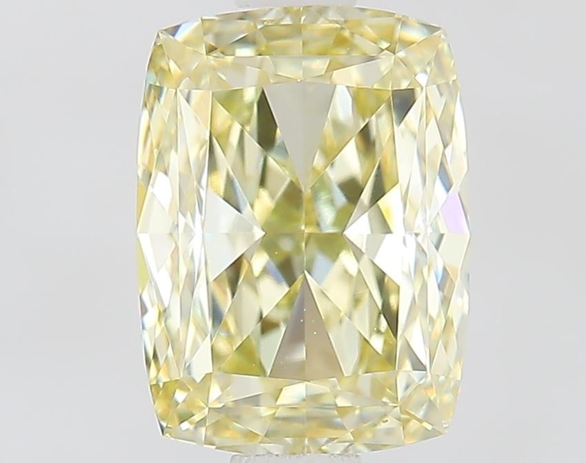 1.53 Ct. Fancy Light Yellow Cushion Lab Grown Diamond
