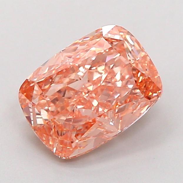 2.08 Ct. Fancy Intense Brownish Orange Cushion Lab Grown Diamond