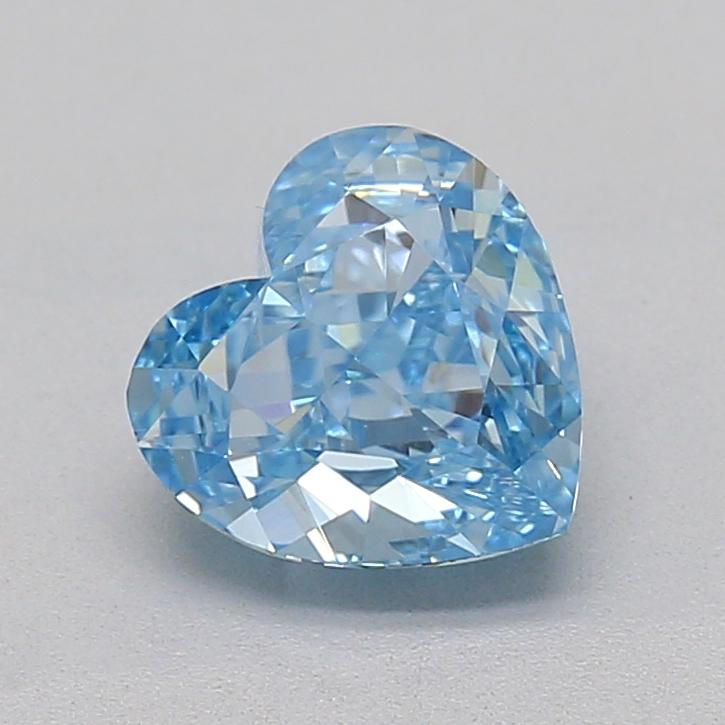 1.03 Ct. Fancy Intense  Blue Heart Lab Grown Diamond