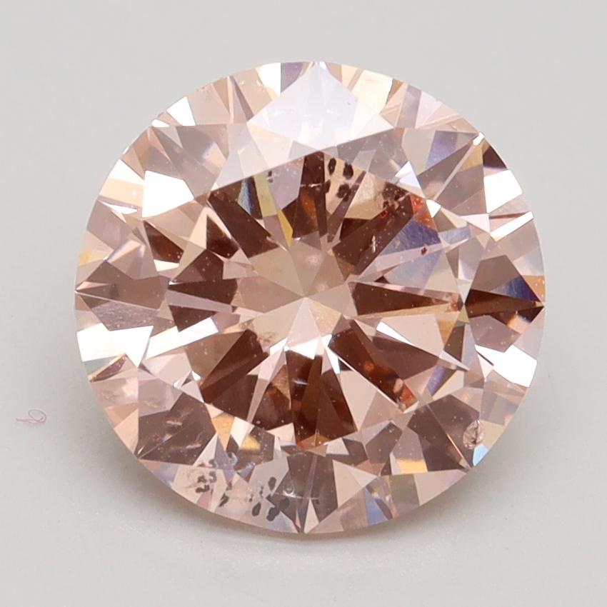 3.01 Ct. Fancy Intense Pink Round Lab Grown Diamond