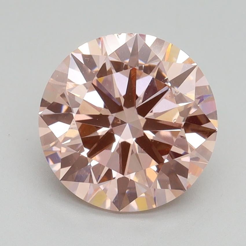 2.50 Ct. Fancy Intense Pink Round Lab Grown Diamond