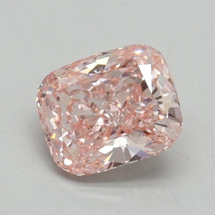 1.02 Ct. Fancy Vivid Pink Cushion Lab Grown Diamond