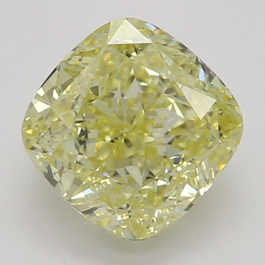 1.01 Ct. Fancy Intense Yellow Cushion Diamond