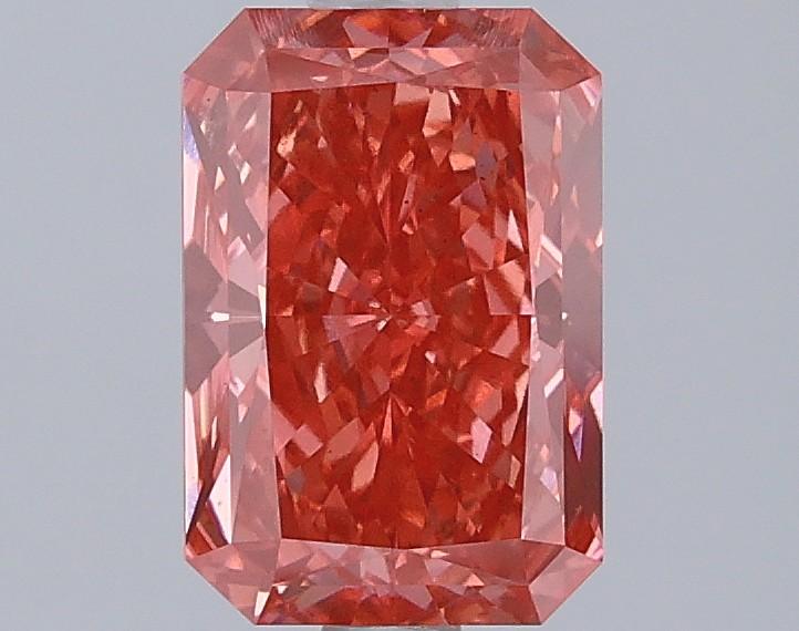 1.56 Ct. Fancy Vivid  Red Radiant Lab Grown Diamond