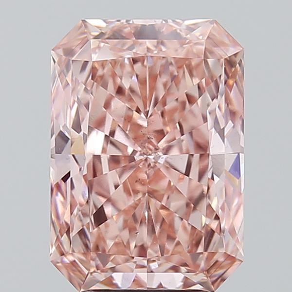 4.03 Ct. Fancy Vivid  Pink Radiant Lab Grown Diamond