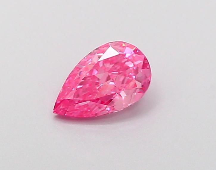 0.46 Ct. Fancy Vivid  Pink Pear Lab Grown Diamond