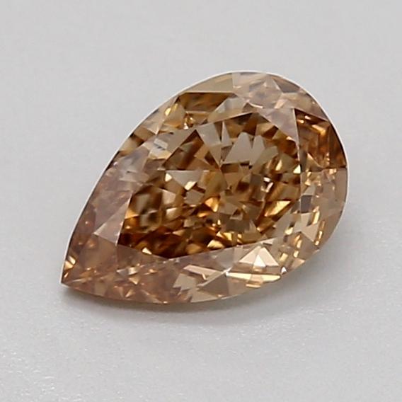 0.34 Ct. Light  Brown Pear Lab Grown Diamond