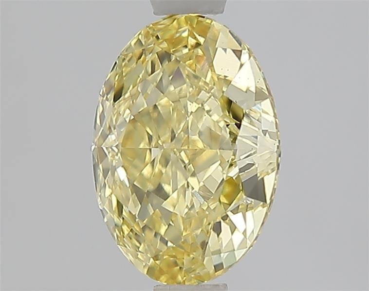 1.57 Ct. Fancy Vivid Yellow Oval Lab Grown Diamond