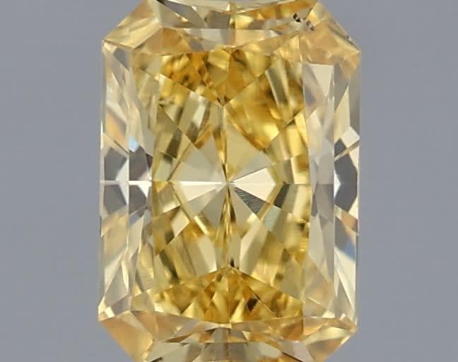 0.40 Ct. Fancy Intense Yellow Radiant Lab Grown Diamond