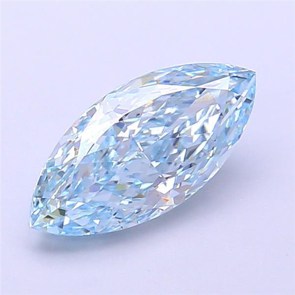 1.55 Ct. Fancy Intense Blue Marquise Lab Grown Diamond