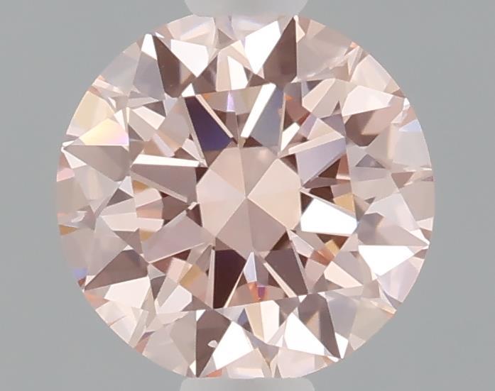 0.69 Ct. Fancy Intense Pink Round Lab Grown Diamond