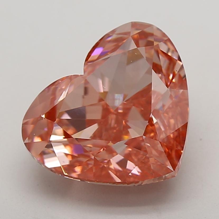 8.00 Ct. Fancy Vivid Pink Heart Lab Grown Diamond