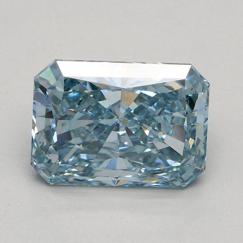 1.59 Ct. Fancy Intense Blue Radiant Lab Grown Diamond