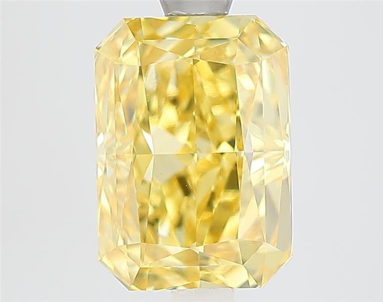 3.10 Ct. Fancy Vivid Yellow Yellow Radiant Lab Grown Diamond