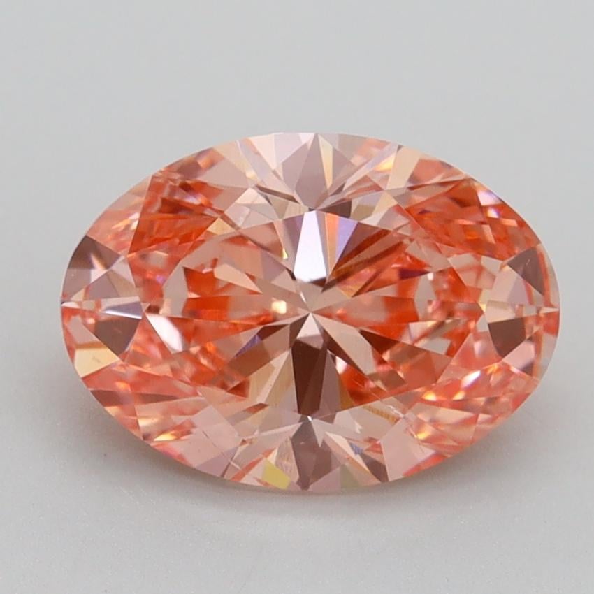 2.20 Ct. Fancy Vivid Pink Oval Lab Grown Diamond