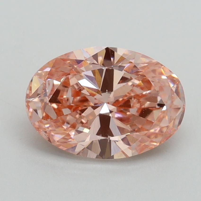 1.50 Ct. Fancy Intense Pink Oval Lab Grown Diamond