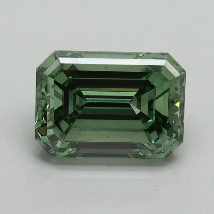 2.00 Ct. Fancy Vivid Pacific Green Emerald Lab Grown Diamond