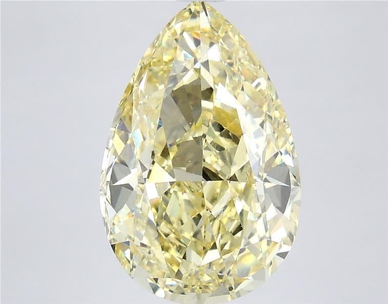 5.09 Ct. Fancy Intense  Yellow Pear Lab Grown Diamond
