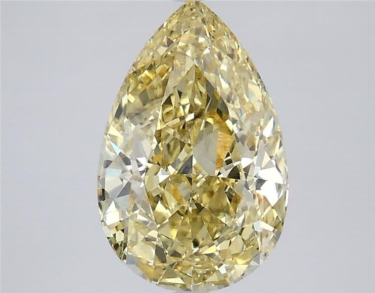2.59 Ct. Fancy Intense Yellow Pear Lab Grown Diamond