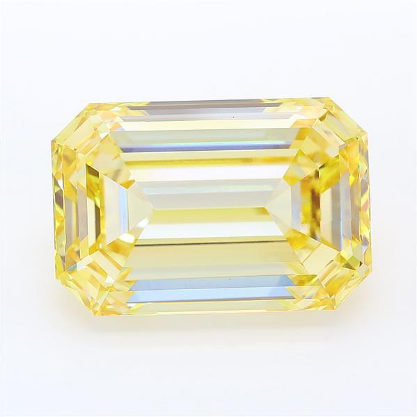 15.93 Ct. Fancy Yellow Emerald Lab Grown Diamond