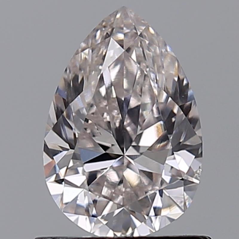 0.91 Ct. Faint Pink Pear Diamond