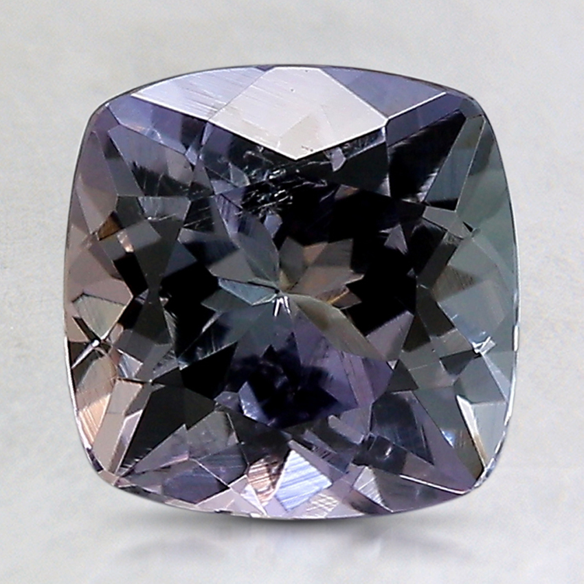 7.9mm Unheated Parti-Color Cushion Tanzanite