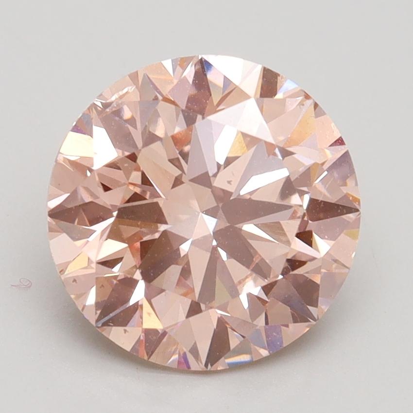 3.00 Ct. Fancy Intense Pink Round Lab Grown Diamond