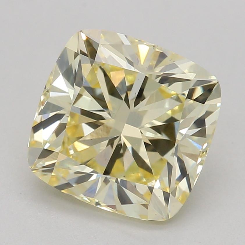 1.59 Ct. Fancy Intense Yellow Cushion Lab Grown Diamond