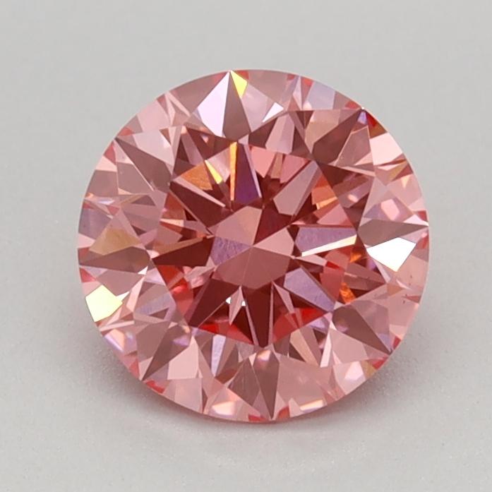 0.80 Ct. Fancy Vivid Pink Round Lab Grown Diamond