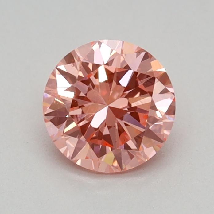 0.39 Ct. Fancy Vivid Pink Round Lab Grown Diamond