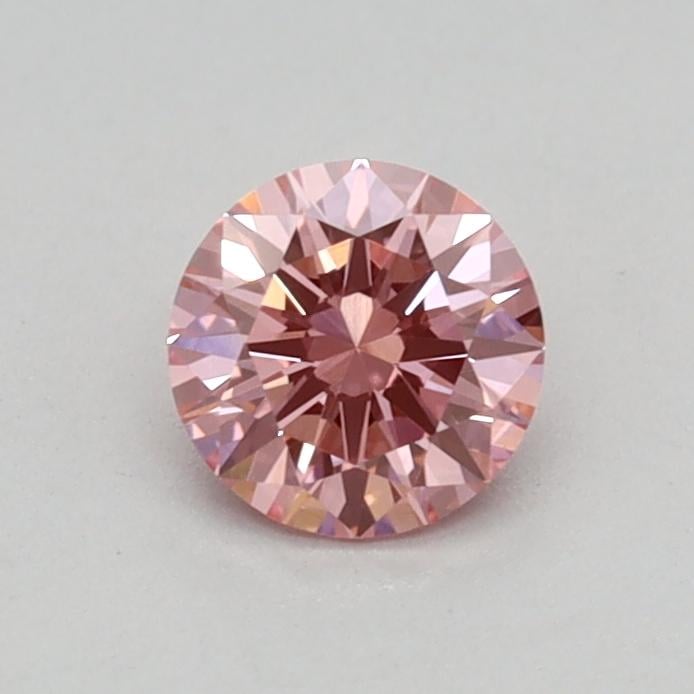 0.33 Ct. Fancy Vivid Pink Round Lab Grown Diamond