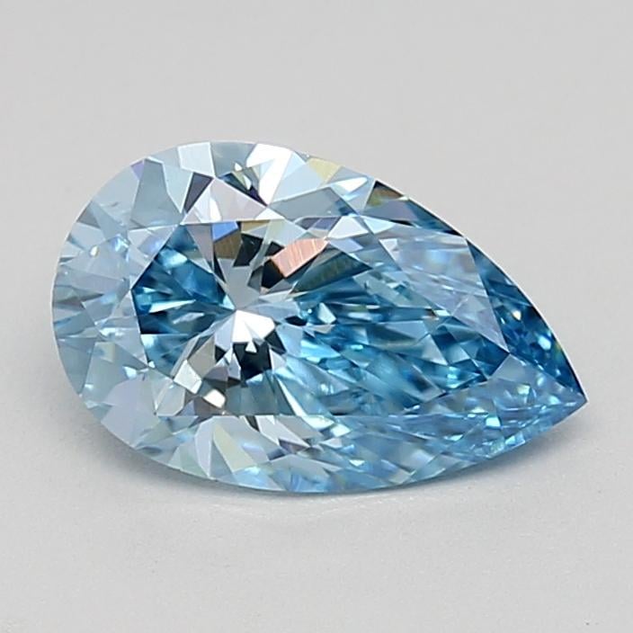 0.97 Ct. Fancy Vivid Blue Pear Lab Grown Diamond